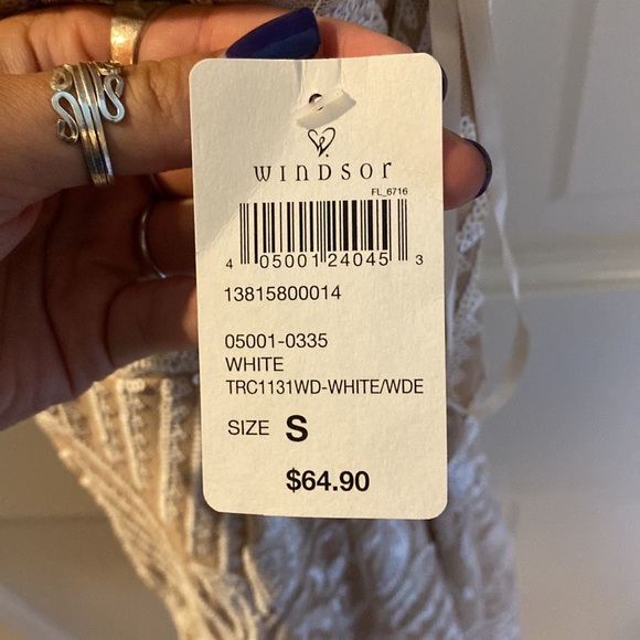 Windsor Nude/White Sequined Dress - Picture 3 of 3